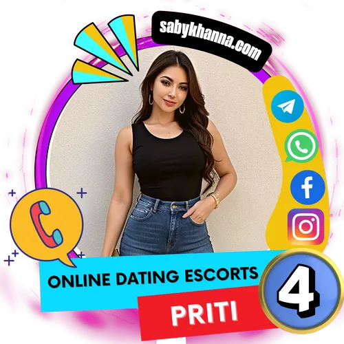Saby Khanna Escorts Agency Top 4 Rated Escorts Girl According to user review in October 2023- Priti, Online Dating Escorts
